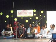 Students of Deepalaya School singing a Punjabi folk song