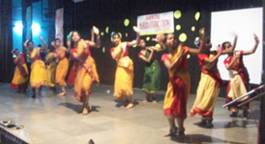 Girls students of Deepalaya School Kalkaji Extension dancing on famous folk song